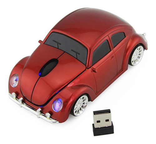 Mouse Inalámbrico Car Beetle, 2,4 G, Regalo Para Hombre