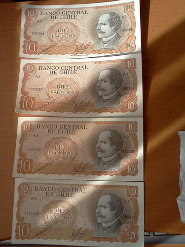 Billetes Antiguos Chilenos Sin Circular