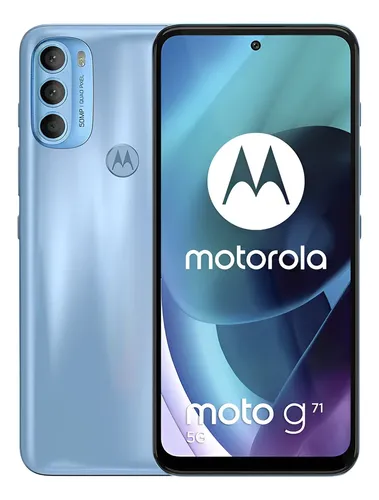 Celular Moto G71 5g 128gb + 6gb Ram Oled Nfc Color Azul