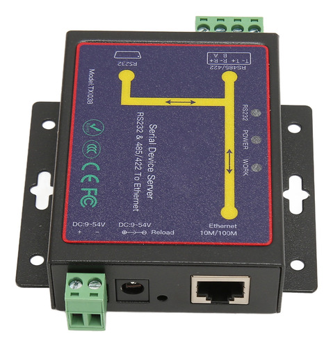 Convertidor Rs232 A Ethernet Adaptador Serie Rs485 Rs422 De