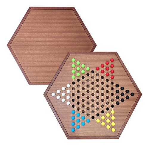 Juego De Damas Chinas De Madera De 17 Pulgadas Mejorado Con