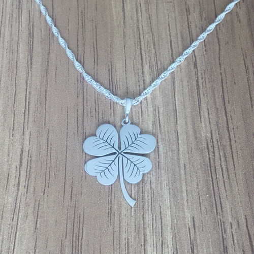 Imagen 4 de 8 de Dije De Plata Ley .925 Trébol Mujer Regalo Agálea Joyería