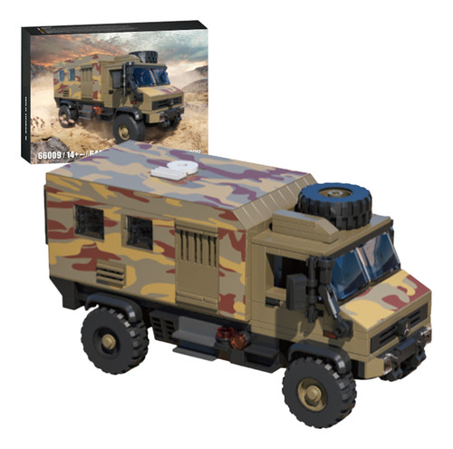 C Modelo De Vehículo Especial De Camuflaje Con Bloques De