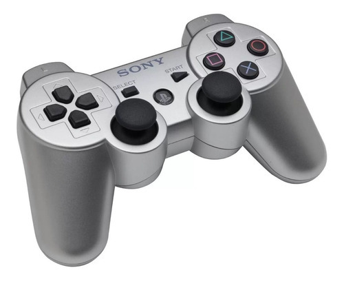 Controlador de joystick inalámbrico Sony Playstation Dualshock 3 Silver, color plateado