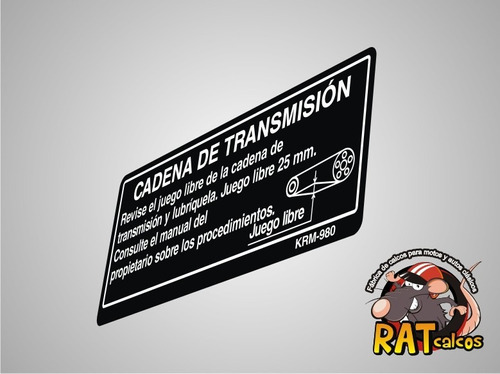 Calcos Honda Titan / Cadena De Transmision