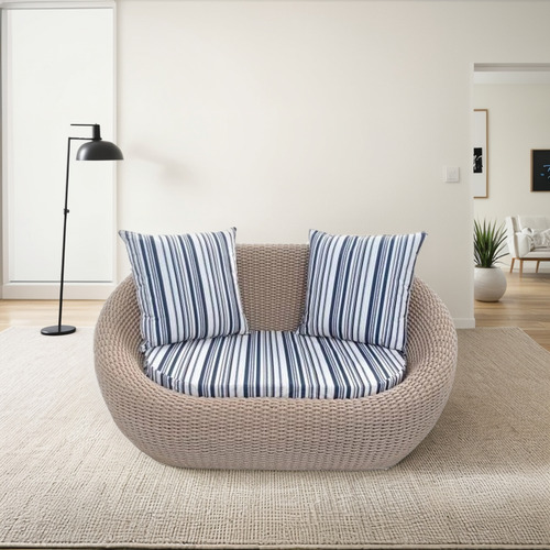 Sofá 3 Lug Em Corda Náutica Área Externa Interna 12x Oferta