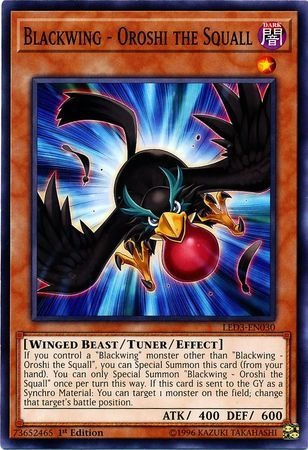 Yugioh! Blackwing - Oroshi The Squall - Led3-en030 