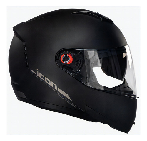 Capacete Moto Peels Icon Classic Cor Preto Fosco com Grafite Tamanho do capacete 60