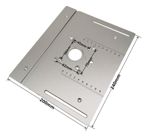 Placa De Inserción Para Mesa De Enrutador, Aluminio, 3