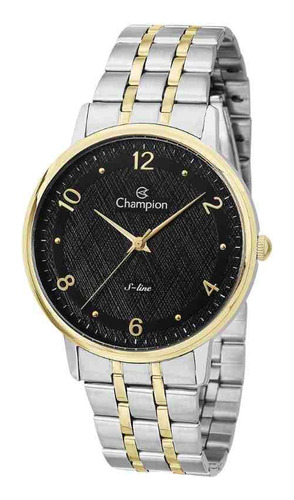 Relógio Champion Prata Dourado Masculino Cn21194p