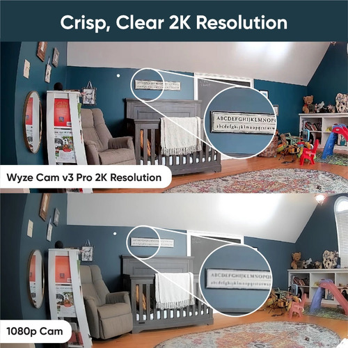 Wyze Cam V3 Pro Cámara De Vigilancia 2k Alexa Google