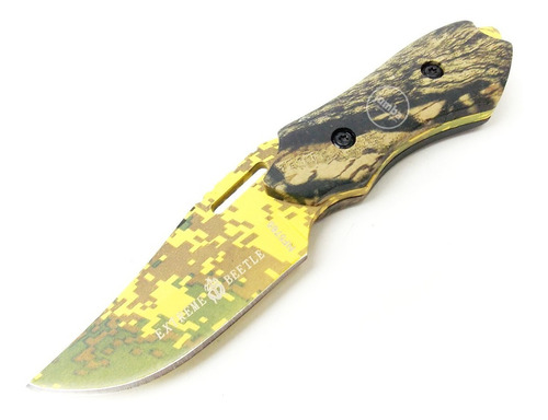 Mini Cuchillo Short Táctico 3 Dedos Corto Camo Digital Pixel