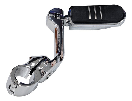 Par De Pedaleira Com Suporte Angulado Longo Cromado Twin13