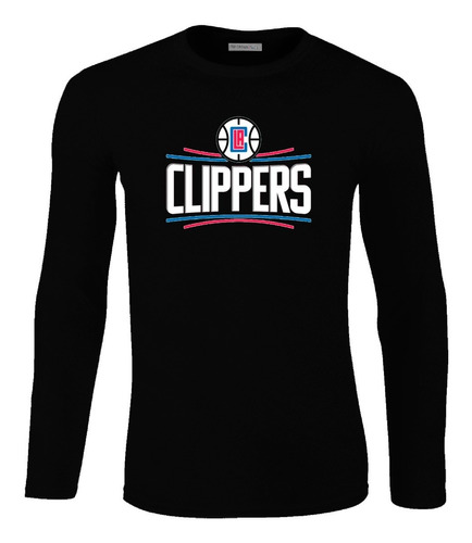 Camiseta Manga Larga Los Angeles Clippers Baloncesto Lbo