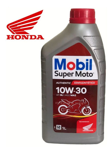 Oleo Mobil Super Moto Semissintetico 10w30 1litro
