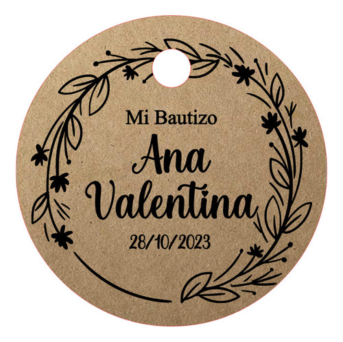 100tags Tags  Colgantes Kraft Personalizadas Corona