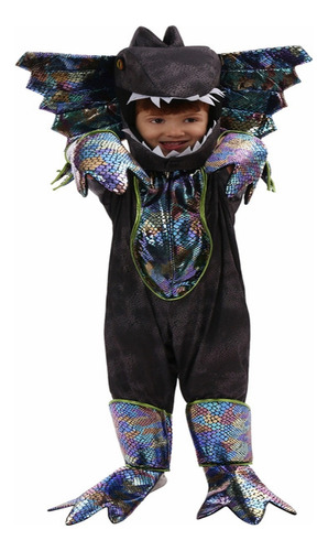 Fwefww Halloween Antiguo Dilophosaurus Cos Costume Niños