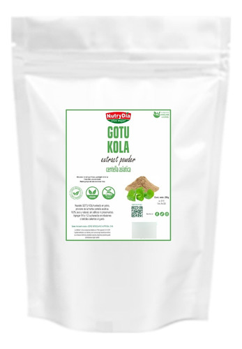 Gotu Kola Centella Asiática Extracto En Polvo X 250g