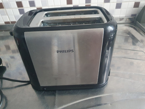 Tostadora Philips Daily Collection Hd2586 Negra Y Plata 220v Plateado (Usado)