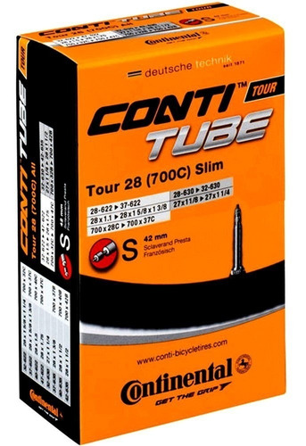 Camara 700x28/37 Continental Tour 28 Slim S42mm