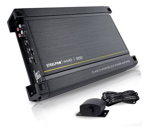 Imagen 4 de 8 de Kit Amplificador 1200w + Subwoofer 12 Spl + Kit De Cables
