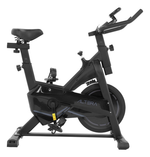 Bicicleta Fija Altera Para Spinning Ejercicio Cardio Fitness Color Negro