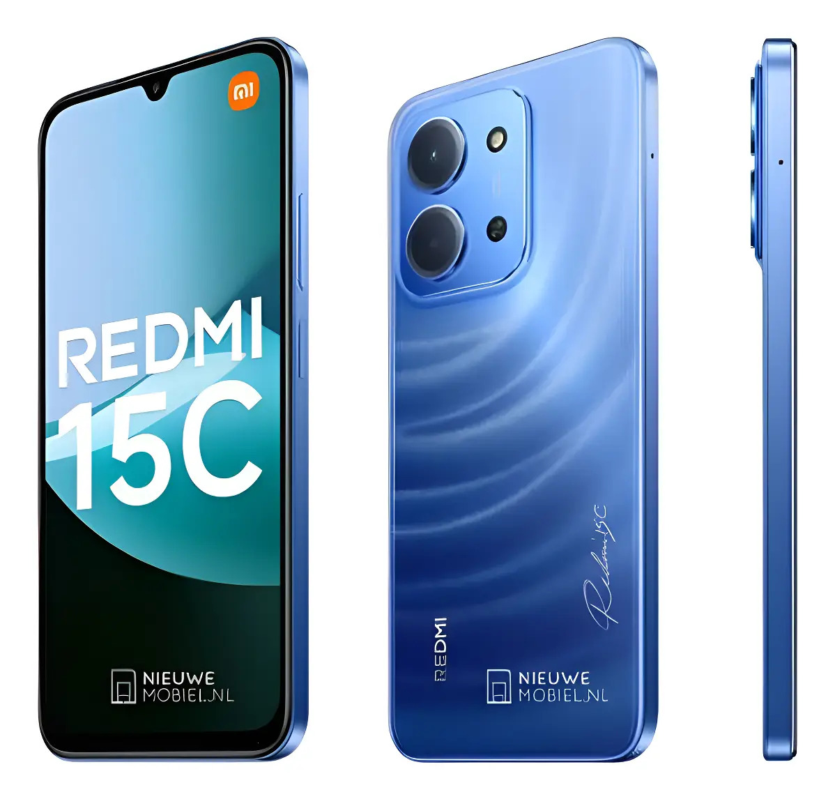 Xiaomi Redmi 15c 128gb 4gb Ram 4g Global Capa E Pelicula Cor Azul-aço