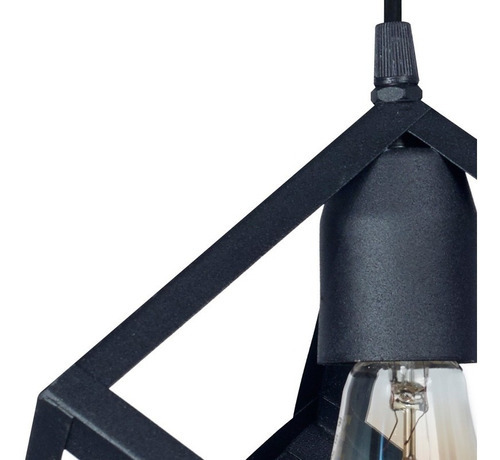 Lampara Colgante Cubo Iluminación Minimalista Ferrolux