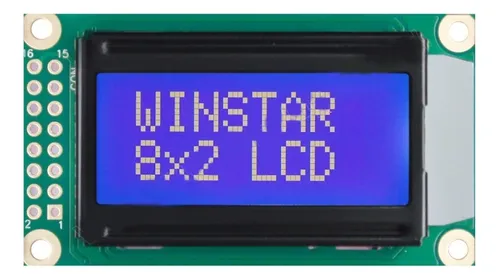 Display Winstar Wh0802a-tmi-st Lcd Alfanum 8x2 Electro