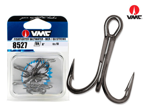 Garateia Vmc Fishfighter 6x Strong 8527bn Black Nº4 - 10 Und