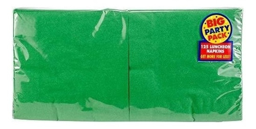 Servilletas De Papel, Color Verde, Paquete 125