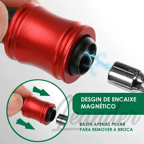 Ferramenta Organizar Brocas Porta Bits Suporte 6 Entradas