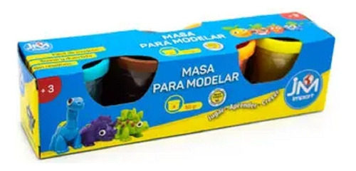 Masas Para Modelar, 4 Colores, Potes De 50gr Cada Uno