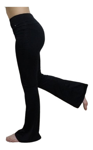 Imagen 1 de 7 de Calza Oxford Algodon Lycra Leggins Tiro Alto Faja Reforzada