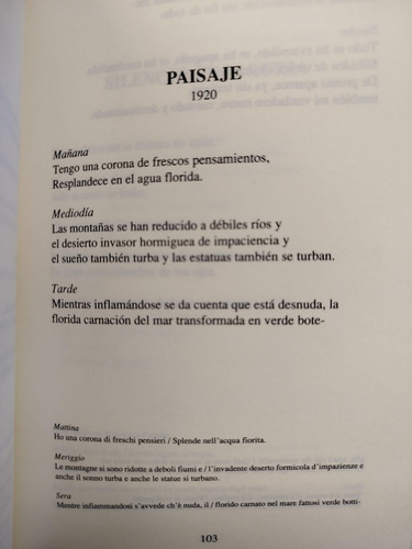 Poesia - Vida De Un Hombre - Bilingue - Giuseppe Ungaretti (Usado)