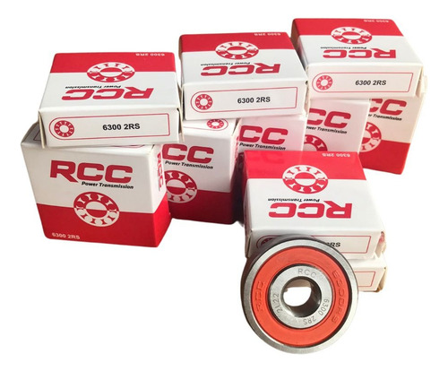 Rolamento 6300 2rs Rcc - Kit Com 10 Peças Medidas 10x35x11