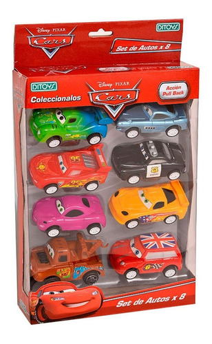 Autitos Pull Back Personajes De Cars X 8 Ploppy 691939