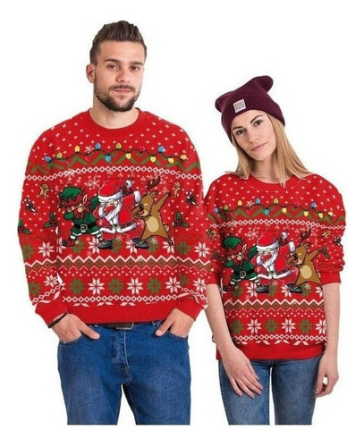2023 Sueter Navideño Ugly Sweater Navidad Pareja 1pcs