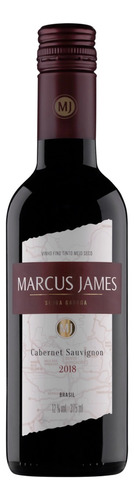 Vinho Cabernet sauvignon Marcus James Reservado 2018 adega Aurora 375 ml