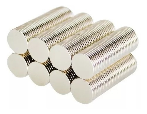 Iman De Neodimio 10mm X 1mm Redondo Disco N35 100 Piezas