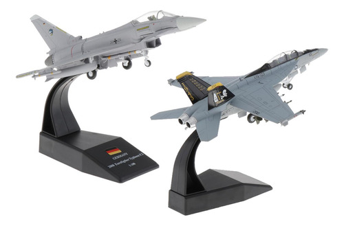 1: 100 F / A-18 Strike Helicopter + Ef-2000 Diecast Dispaly