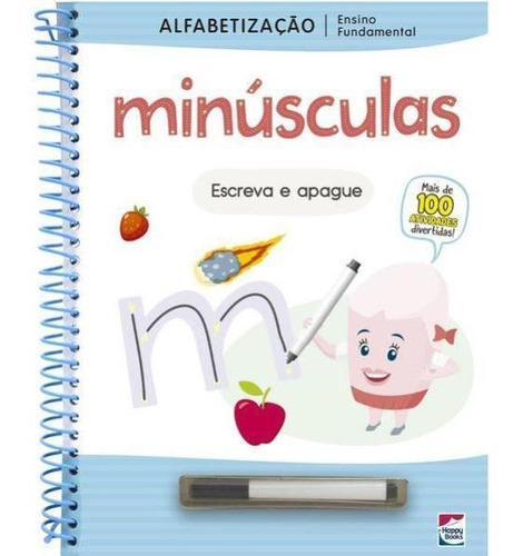 Ensino Fundamental Alfabetização Escreva E Apague: Minúsc, De Happy Books. Editora Happy Books, Capa Mole Em Português