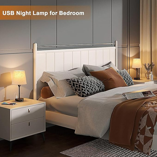 Lampara Escritorio Buró Mesa Luz De Noche Led 2pcs Con Focos
