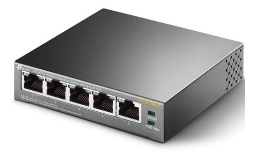 Imagen 2 de 3 de Switch Poe Tplink Tl-sf1005p 5 Puertos A 10/100 Mbps