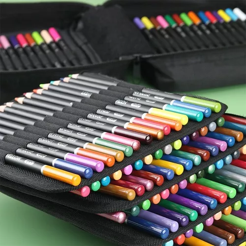 Set De Arte Profesional Colores Lápices Kit Dibujo 180 Pcs