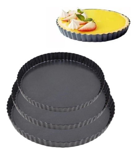 Set 3 Moldes Desmontables 28/26/24cm Tartas Tortera