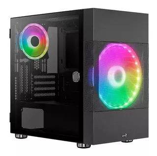 Gabinete Aerocool Atomic Argb Cristal Templado