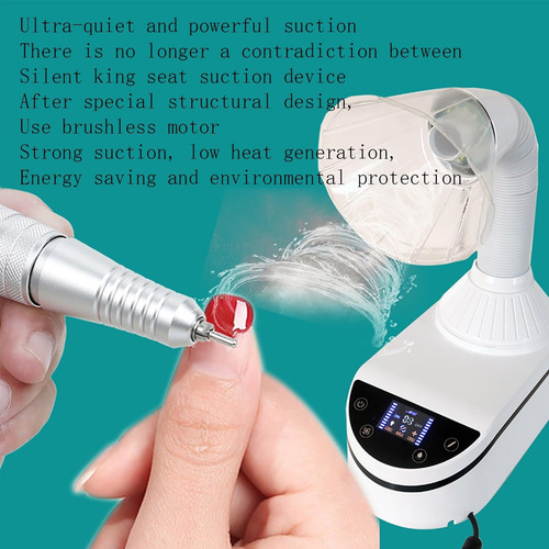 Aspirador De Uñas Multifuncional Inteligente 230w Con Luz
