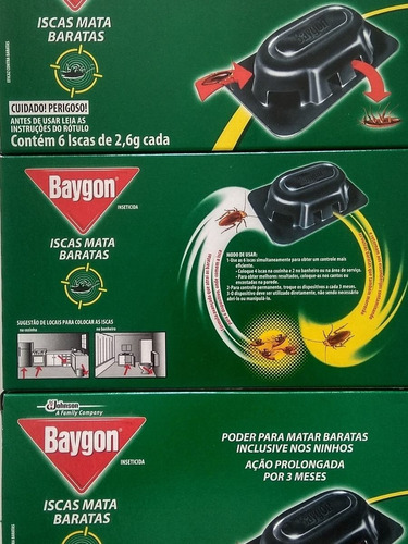 Kit C/18 Iscas Mata Baratas Baygon -  Envio Imediato