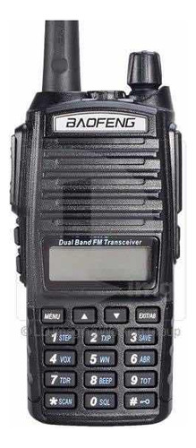 Walkie-talkie Baofeng UV-82 Plus e frequência VHF/UHF - preto 7.4V